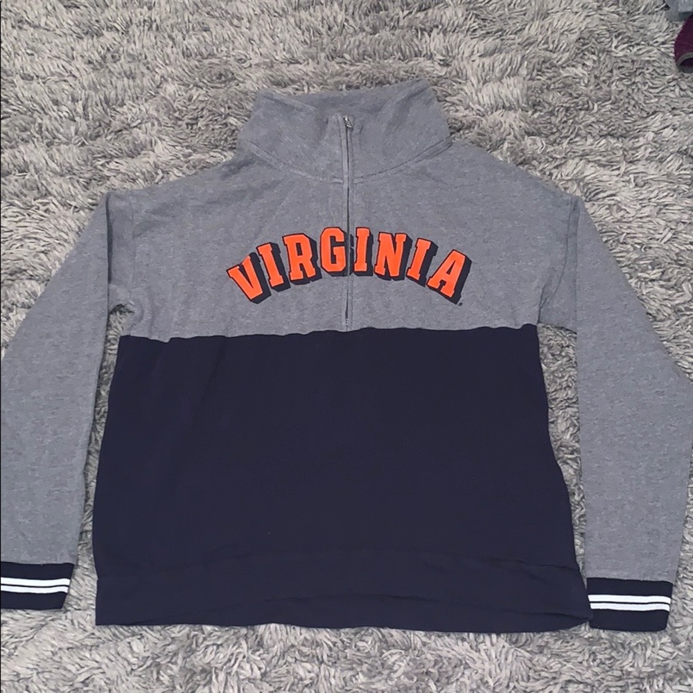 PINK UVA quarter zip.